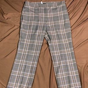 Plaid dress pants